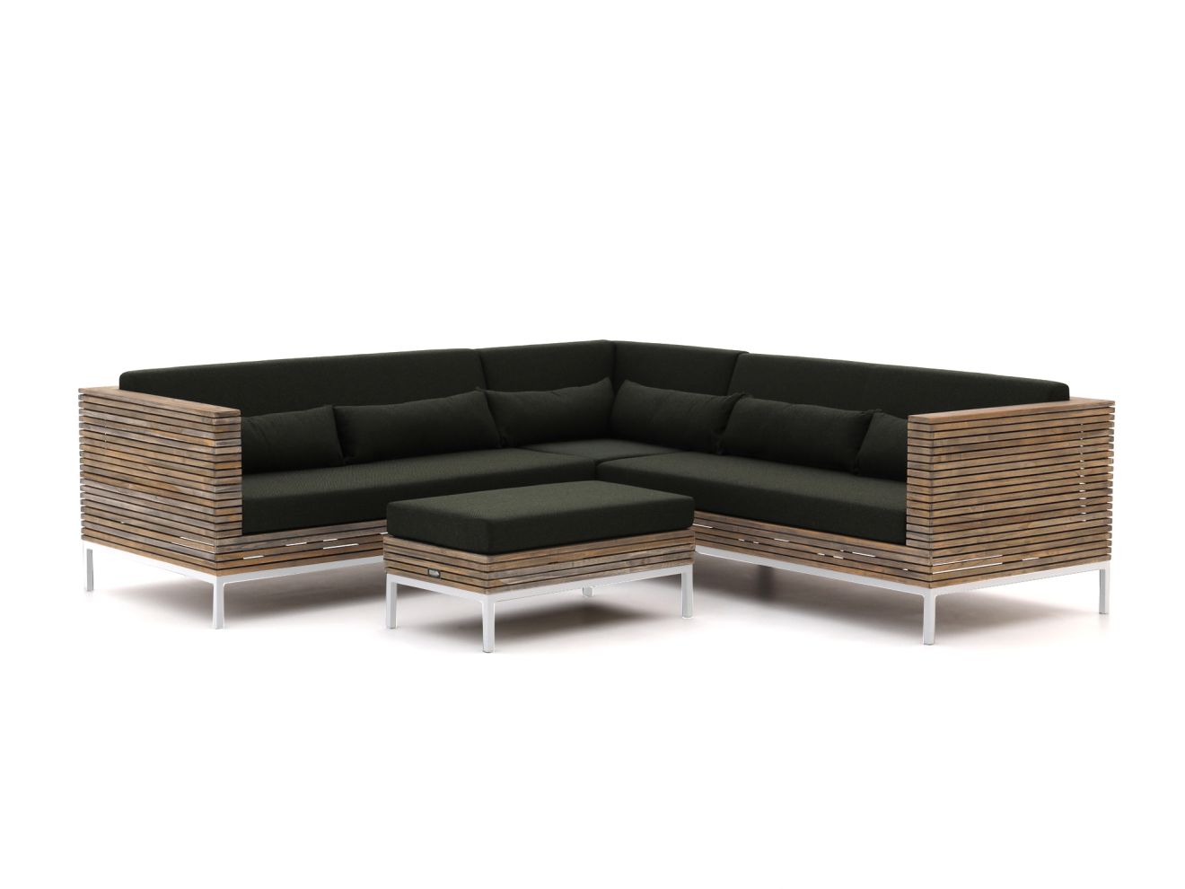 ROUGH-D hoek loungeset 4-delig