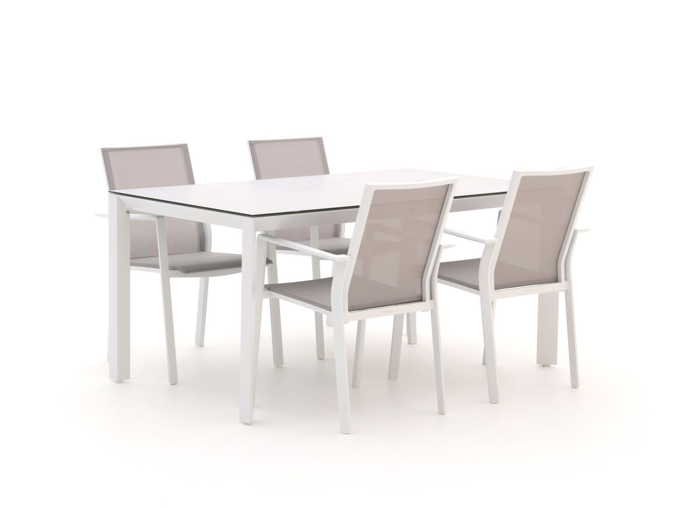 Bernstein Amberg/Veneto 160cm dining tuinset 5-delig  stapelbaar