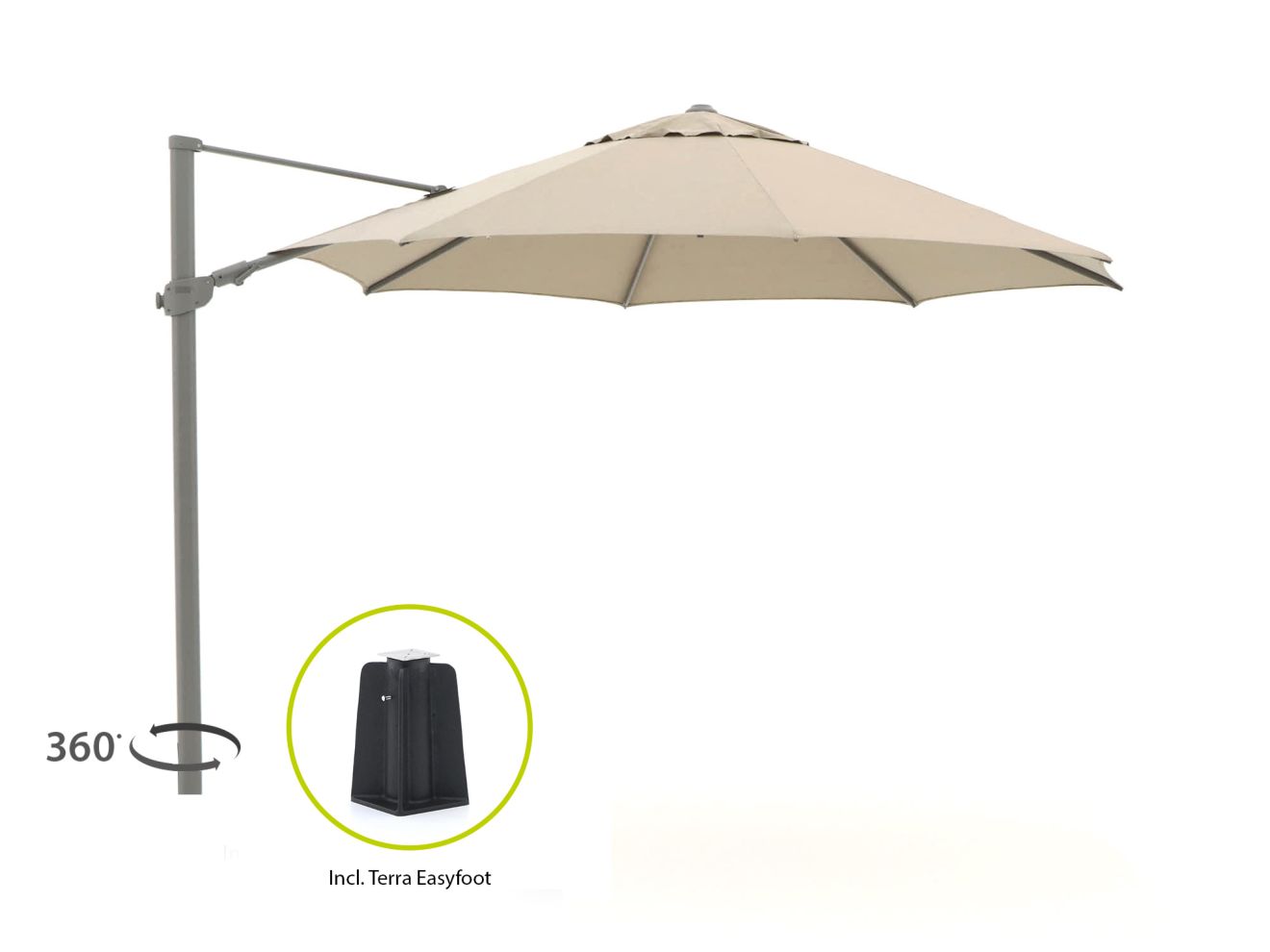 Shadowline Alabama zweefparasol ø 350cm