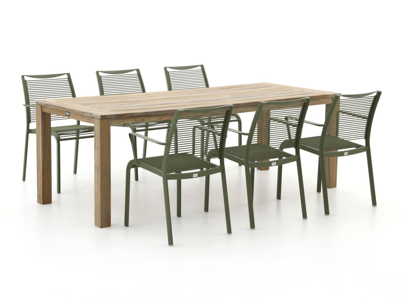 Apple Bee Hawaii/ROUGH-S 220cm dining tuinset 7-delig stapelbaar