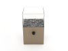 Cosiscoop Square gaslantaarn 20x20cm (h:30cm) - Sandy Beige