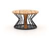 Cosilumia Bijzet tuintafel set ø70cm (h:41cm)/ø52cm (h:60cm) - Teakhout