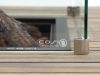 Cosiraw lounge vuurtafel 100x100x55cm - Charcoal (Blad = Old Teak Greywash) (incl. glas)