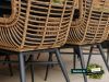 Intenso Asti dining tuinstoel - Taupe - Naturel - Bruin - Wicker (vlechtwerk)