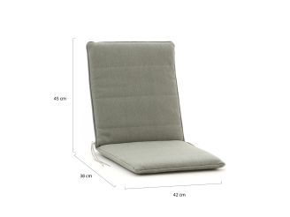 Tuinkussen 83x42cm t.b.v. klapstoel Country/Leeds - Green Melange