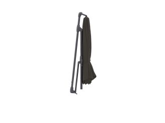 Glatz Sunwing Casa zweefparasol ø 330cm - Antraciet (155) (incl. Terra Easyfoot) (incl.hoes)