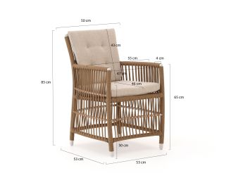 Manifesto Ortello/Linosa 180cm dining tuinset 5-delig