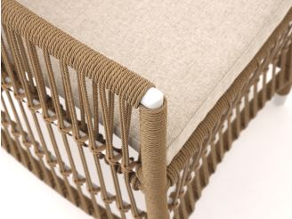 Manifesto Ortello dining tuinstoel - Taupe - Naturel - Bruin - Wicker (vlechtwerk)