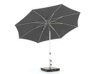 Glatz Alu-Smart parasol ø 300cm - Stone Grey (157) (incl. Shadowline voet 50 kg)
