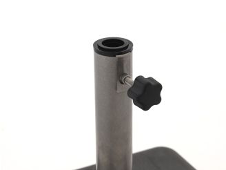 Parasolvoet 35kg beton - Vierkant/Antraciet voor buisdiktes ø25-44mm