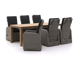 Intenso Umbria/ROUGH-S 220cm dining tuinset 7-delig verstelbaar
