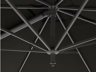 Glatz Sunwing Casa zweefparasol 270x270cm - Antraciet (155) (incl. Shadowline voet 90 kg) (incl.hoes)