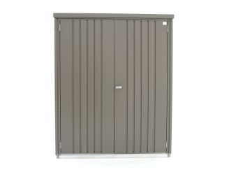 Biohort Tuinkast 155x83x182,5cm (Incl. bodemplaat en frame) - Kwartgrijs Metallic (2100 liter)
