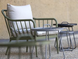 Manifesto Celante lounge tuinstoel - Groen - Aluminium