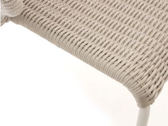 SUNS Vado dining tuinstoel stapelbaar - Taupe - Naturel - Bruin - Rope (touw)