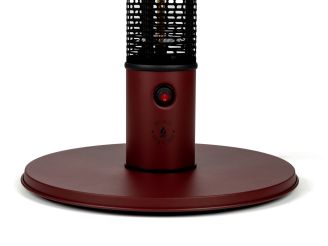 Monti HeatLine Pulse tafel met terrasverwarmer 1500W ø60cm (h: 75cm) - Red