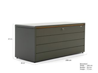 Kees Smit Brava Opbergbox 134 - Green (460 liter)