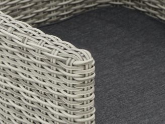 Manifesto Matese dining tuinstoel - Grijs - Antraciet - Wicker (vlechtwerk)