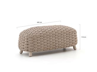 Manifesto Pergine hocker 49,5x110cm - Beige