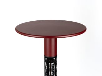 Monti HeatLine Vibe bartafel met terrasverwarmer 1500W ø60cm (h: 110cm) - Red
