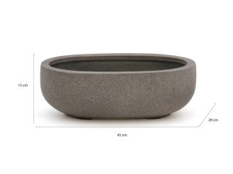 Luca Lifestyle Grigio Longtail bloempot S 45x20x15cm - Natural Concrete