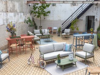 Manifesto Celante lounge tuinstoel - Groen - Aluminium