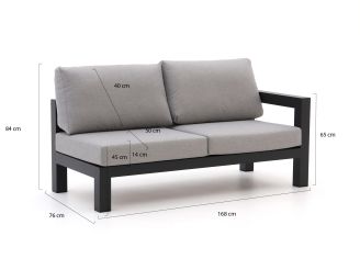 Bellagio Campazzo loungemodule linkerarm + rechterarm 168cm