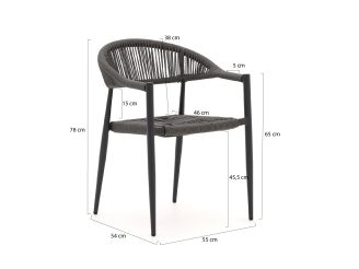 Manifesto Belpasso/ROUGH-S 300cm dining tuinset 9-delig stapelbaar