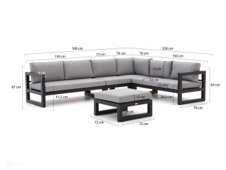 Forza Citerna hoek loungeset 5-delig