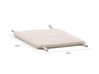 Apple Bee tuinkussen 50x60cm t.b.v. Hawaii lounge tuinstoel/voetenbank - Natural