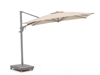 Shadowline Francisco zweefparasol 260x260cm - Light Taupe (incl. voet 160kg verrijdbaar) (incl. kruisvoet, excl. tegels) (incl. beschermhoes)
