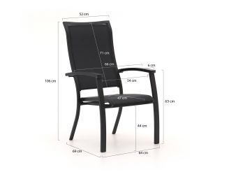 Bellagio Lugo/Linosa 240x160cm dining tuinset 11-delig stapelbaar