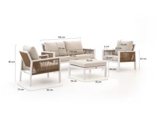 Manifesto Alzano stoel-bank loungeset 4-delig