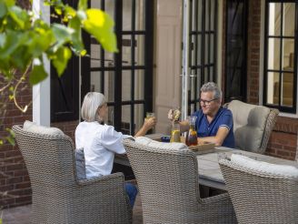 Intenso Milano/ROUGH-Y Ellips 240cm dining-lounge tuinset 7-delig