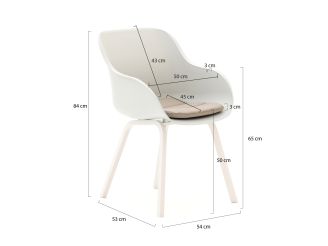 Hartman Le Soleil Element/Sophie Studio ø128cm dining tuinset 5-delig