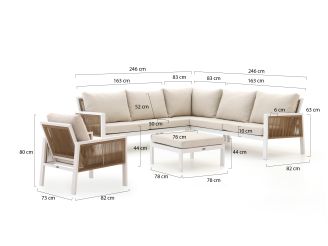Manifesto Alzano hoek loungeset 5-delig