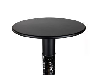Monti HeatLine Vibe bartafel met terrasverwarmer 1500W ø60cm (h: 110cm) - Black
