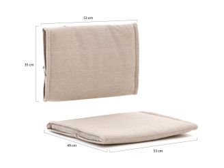 Stapelstoel tuinkussens (rug en zit) - Sand Melange