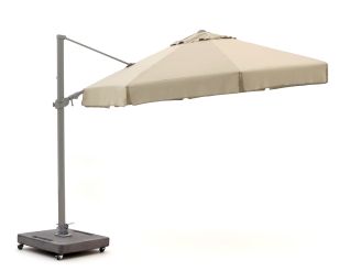 Shadowline Miami zweefparasol ø 350cm - Light Taupe (incl. voet 160kg verrijdbaar) (incl. beschermhoes)
