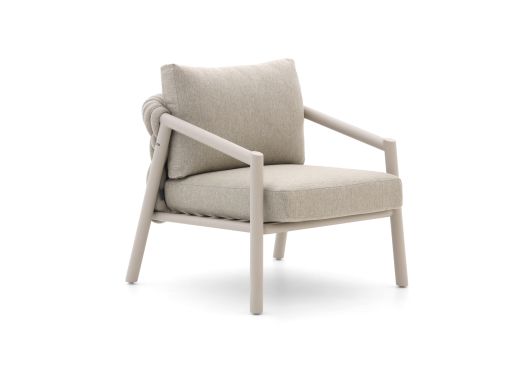 SUNS Sato low dining tuinstoel - Taupe - Naturel - Bruin - Rope (touw)