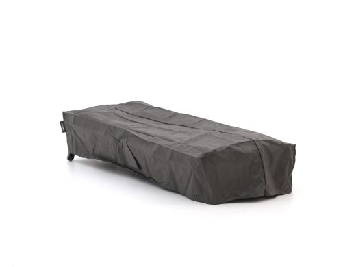 Kees Smit Tuinmeubelhoes ligbed 200x80/130x35cm - Grijs (met rits)
