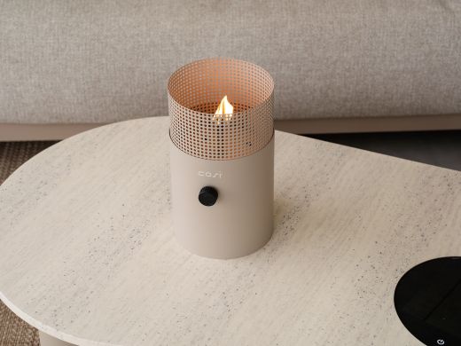Cosiscoop Dot gaslantaarn ø16cm (h:27cm) - Sandy Beige