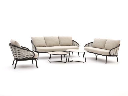 Apple Bee Pine Key stoel-bank loungeset 5-delig 6-zits