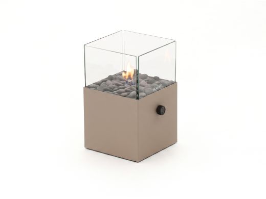 Cosiscoop Square gaslantaarn 20x20cm (h:30cm) - Sandy Beige