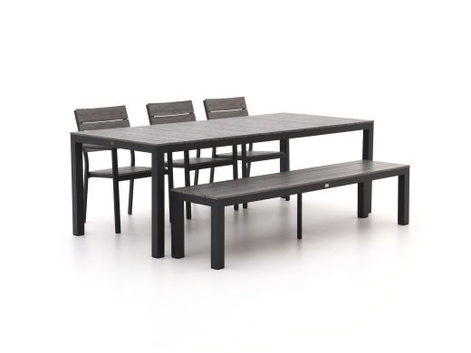 Bellagio Fidenza 220cm dining tuinset met bank 5-delig stapelbaar