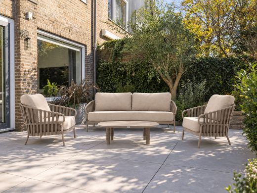Tierra Outdoor Nuri/Moretti stoel-bank loungeset 4-delig 5-zits