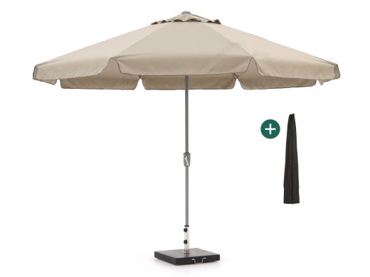 Shadowline Aruba parasol ø 350cm - Light Taupe (incl. 60 kg voet) (incl. beschermhoes)