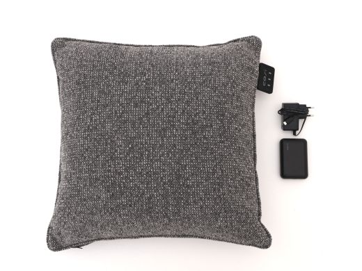 Cosipillow warmtekussen 50x50cm - Teddy Grey (incl. powerbank & adapter)