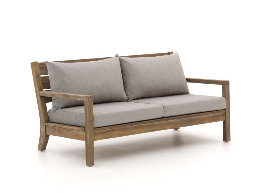 ROUGH Batang lounge tuinbank 160cm - Old Teak Greywash (incl. kussens Storm Sand)