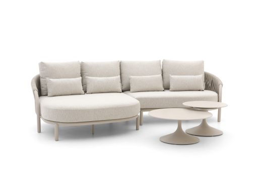 SUNS Feroli/Nova chaise longue loungeset 4-delig rechts
